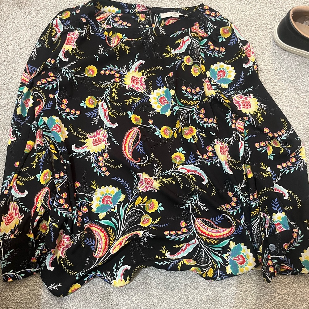 Loft paisley print top